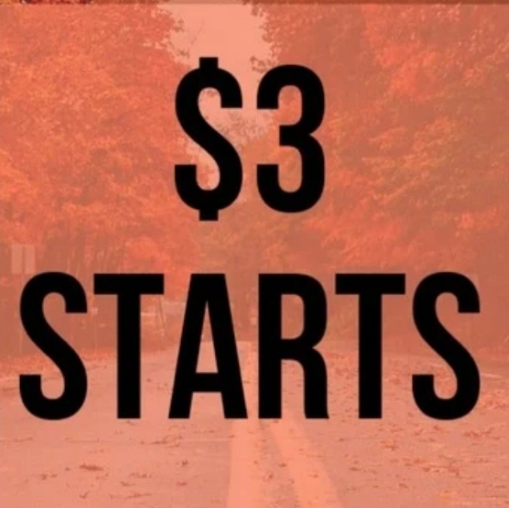 $3 STARTS LIVE SHOW NO CANCELLATIONS.